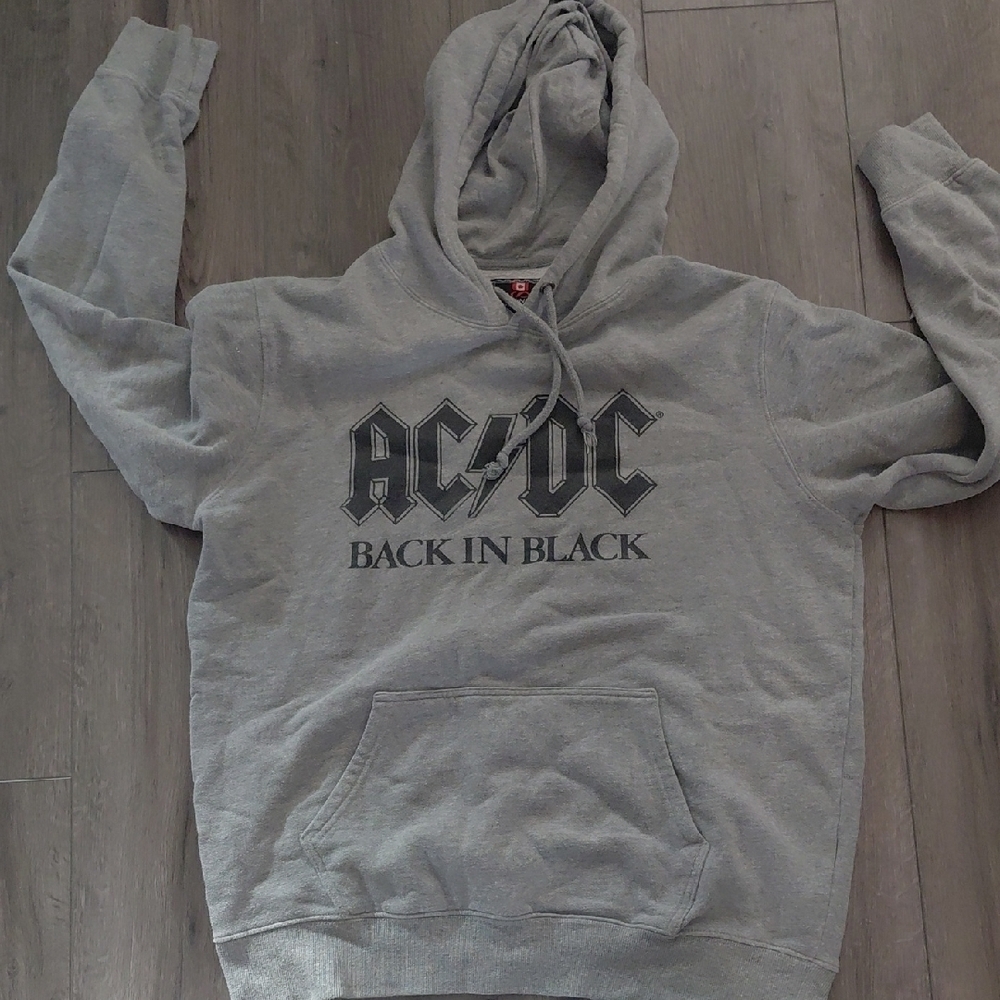 NFINITY Gray Graphic Hoodie - 'Back In Black' Design